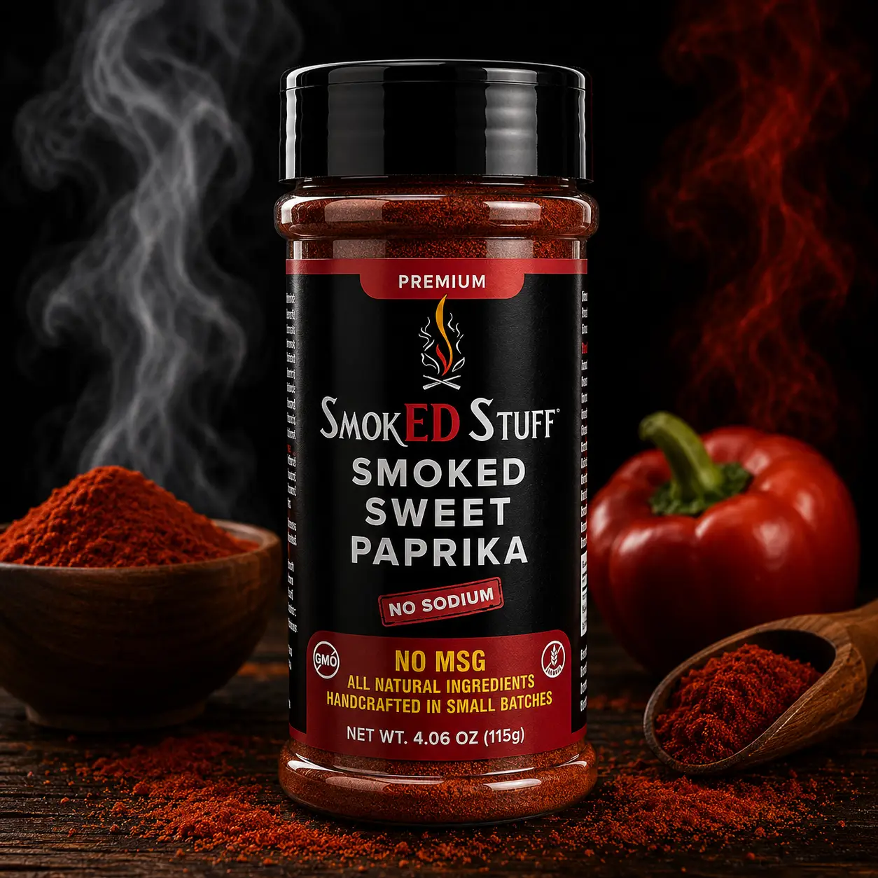 SmokED Stuff Hardwood Smoked Paprika large shaker – history and origin of smoked paprika